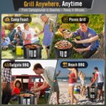 Versatile 6-in-1 Charcoal Smoker Grill
