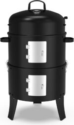 Vertical Charcoal Smoker Dual Doors