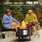 Vertical Charcoal Smoker Dual Doors