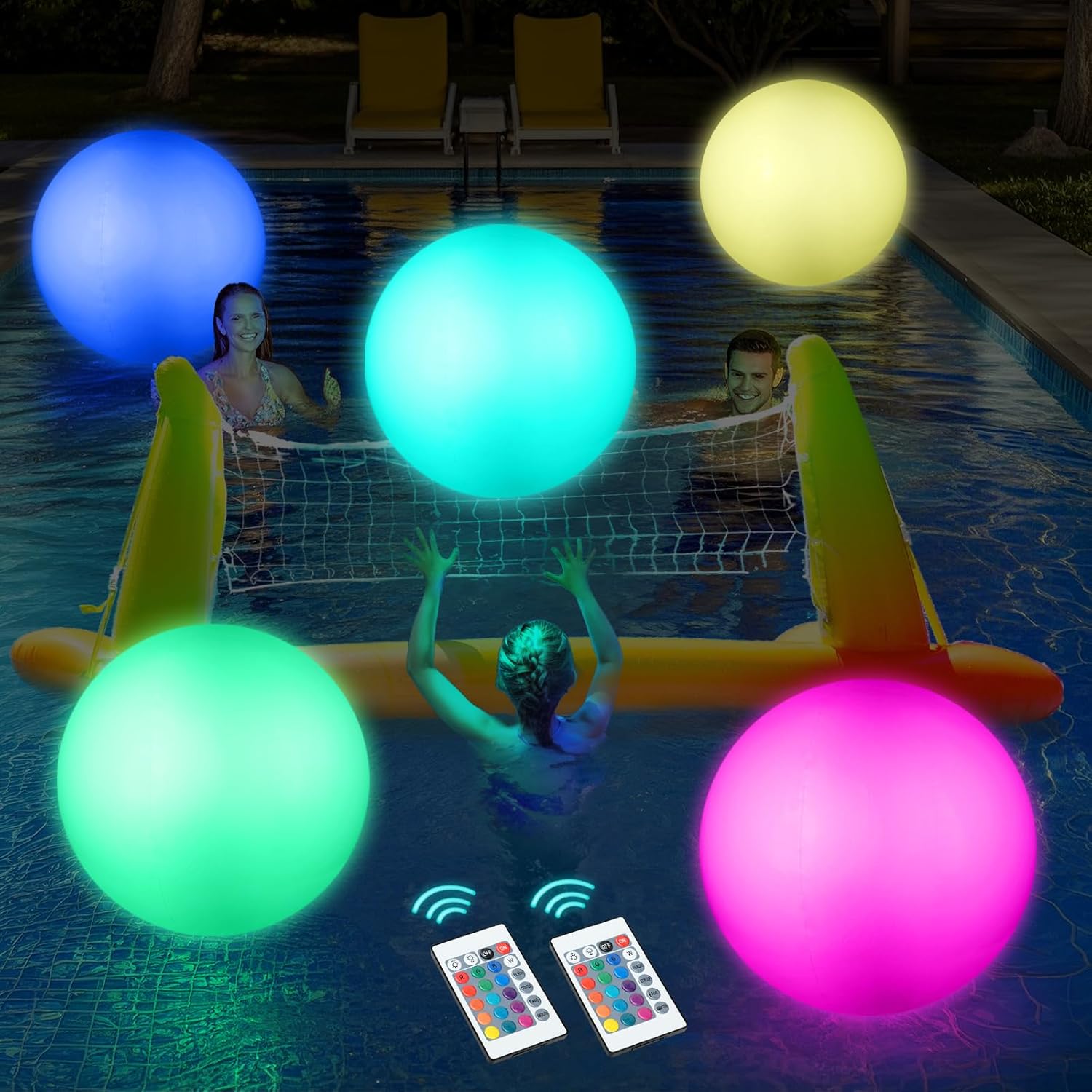 LED Beach Ball LED Glow Inflatable Beach Balls