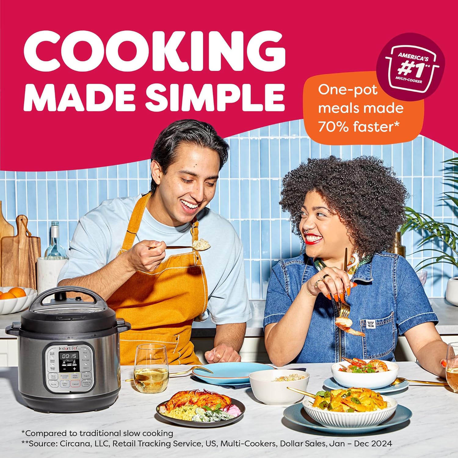 Instant Pot Duo 7-in-1 Mini Electric Pressure Cooker, Slow Rice Cooker — view 2