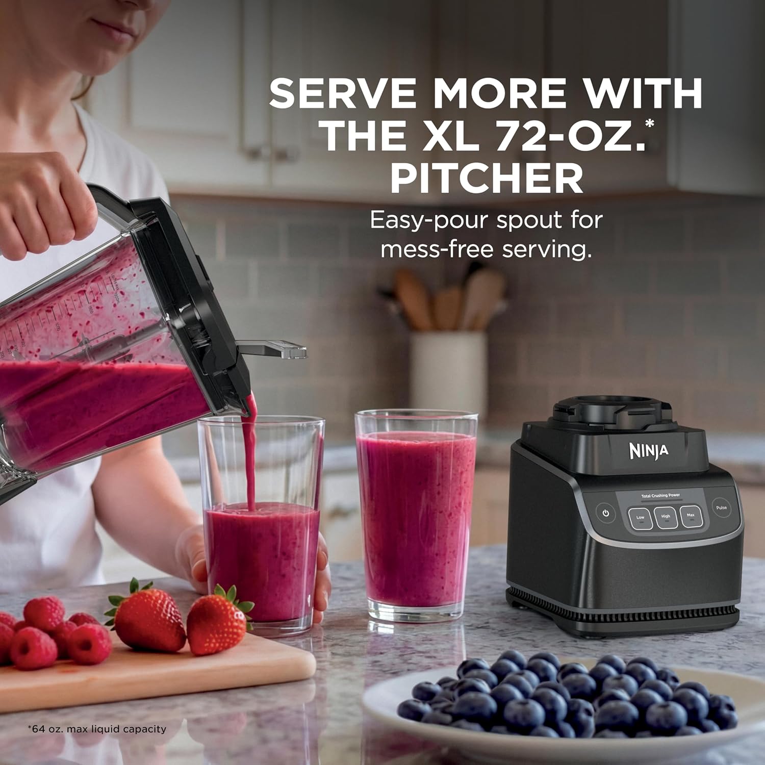 Ninja UltraCrush Professional Blender, 1000W, 72oz Pitcher, 3 Speeds, BP201 — view 2