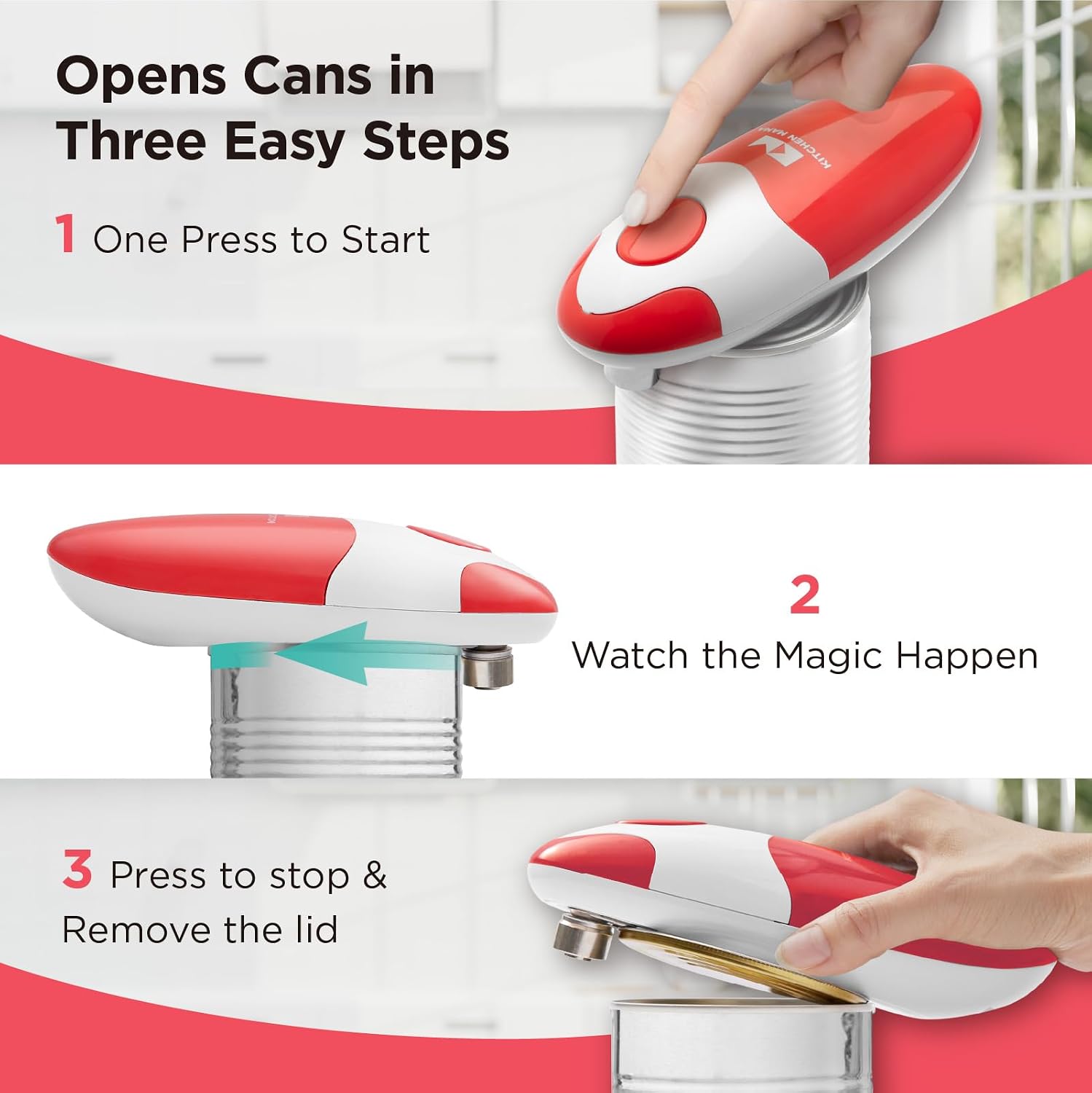 Kitchen Mama Automatic Electric Can — view 2