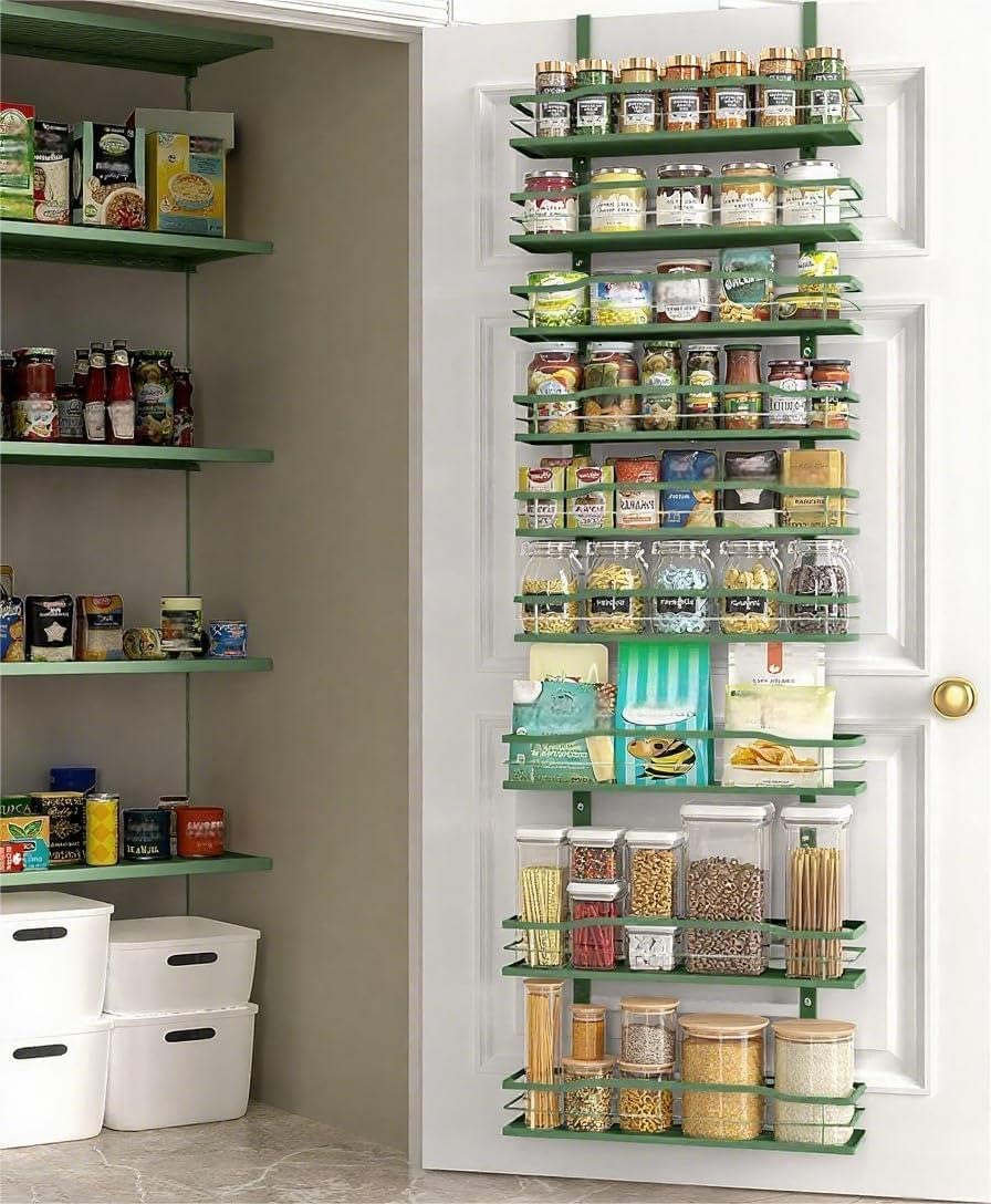 Adjustable 6-Tier Pantry Door Spice Rack Organizer — view 15