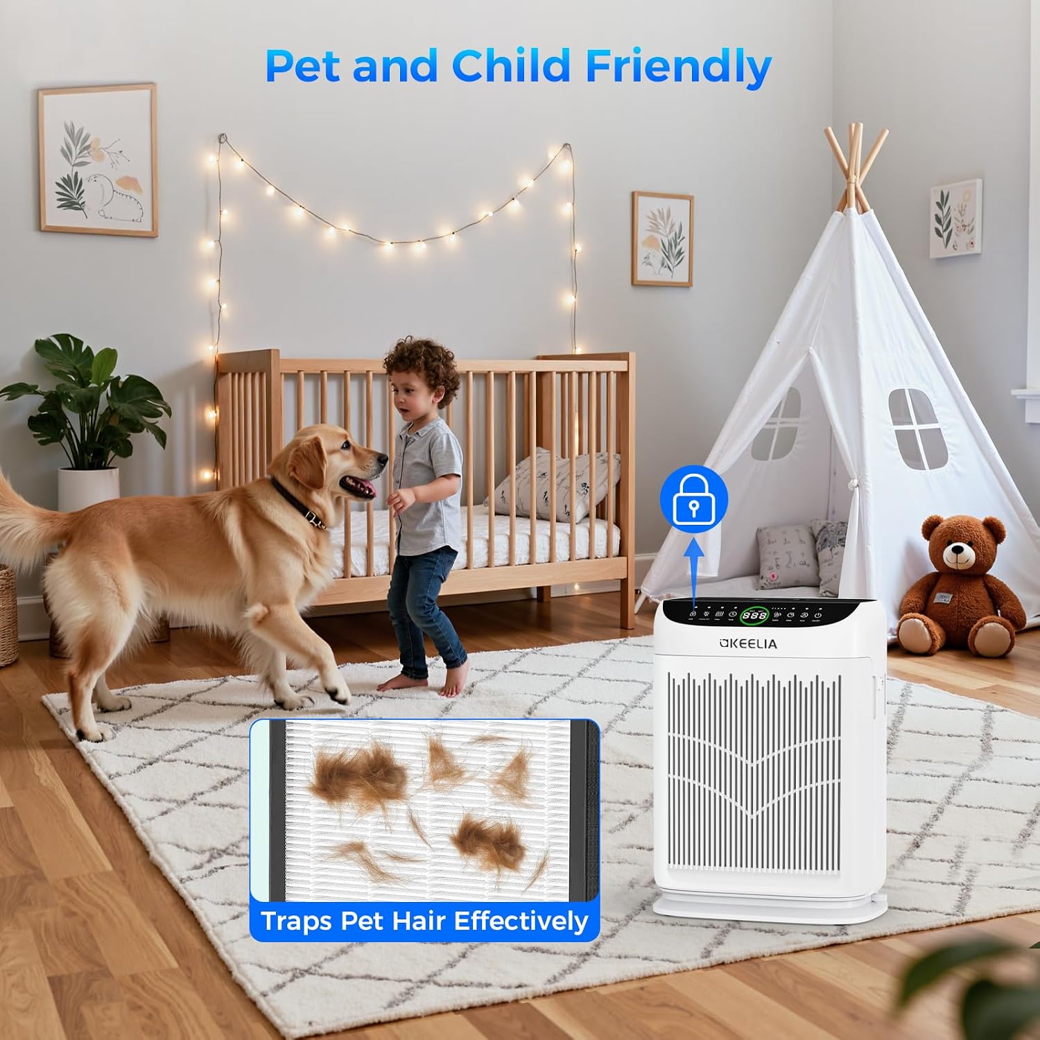 Akeelia Smart HEPA Air Purifier - Hình 7