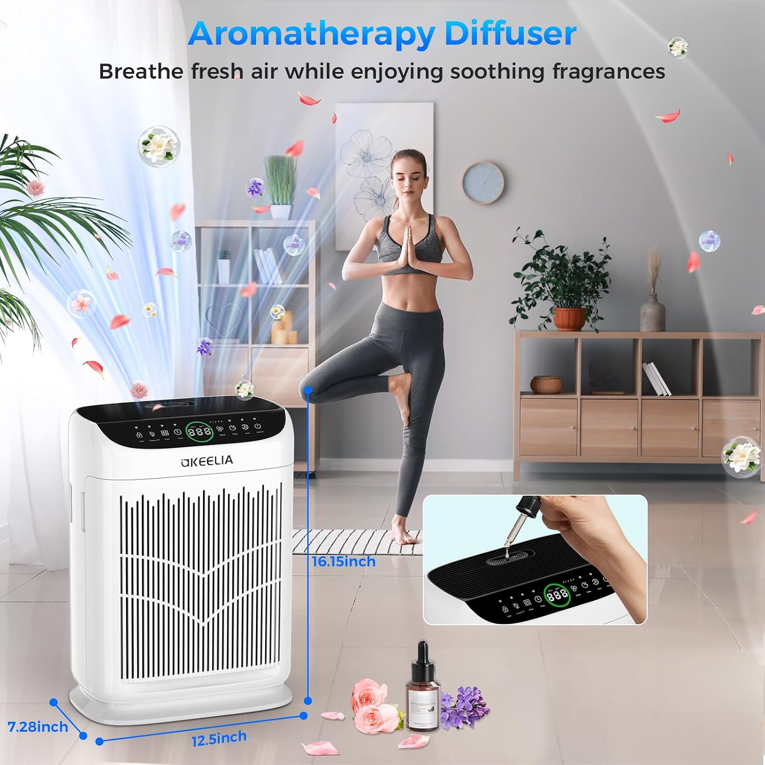 Akeelia Smart HEPA Air Purifier - Hình 2