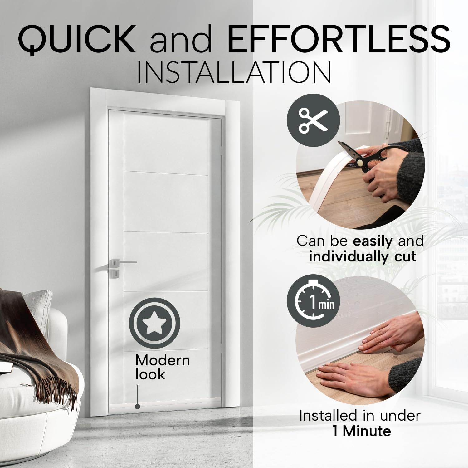 VELLURE Self-Adhesive Door Seal - Hình 5