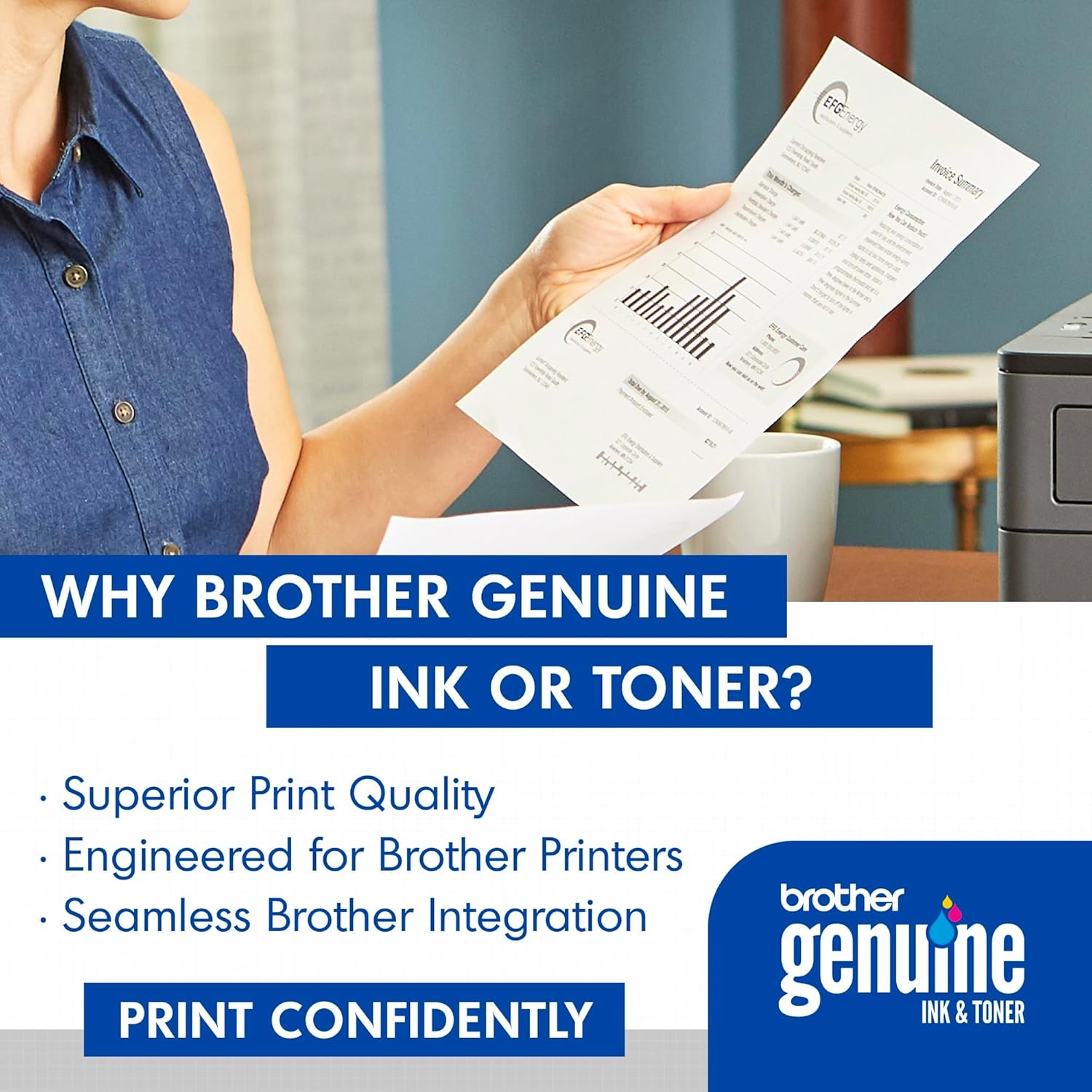 Brother Genuine Standard Yield Toner Cartridge, TN730, Replacement Black Toner, Page Yield Up To 1,200 Pages, Amazon Dash Replenishment