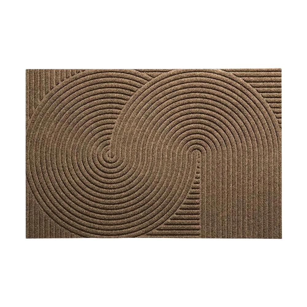Minimalist Brown Geometric Doormat