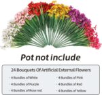 Vibrant Mixed Artificial Flower Bouquets - Hình 7