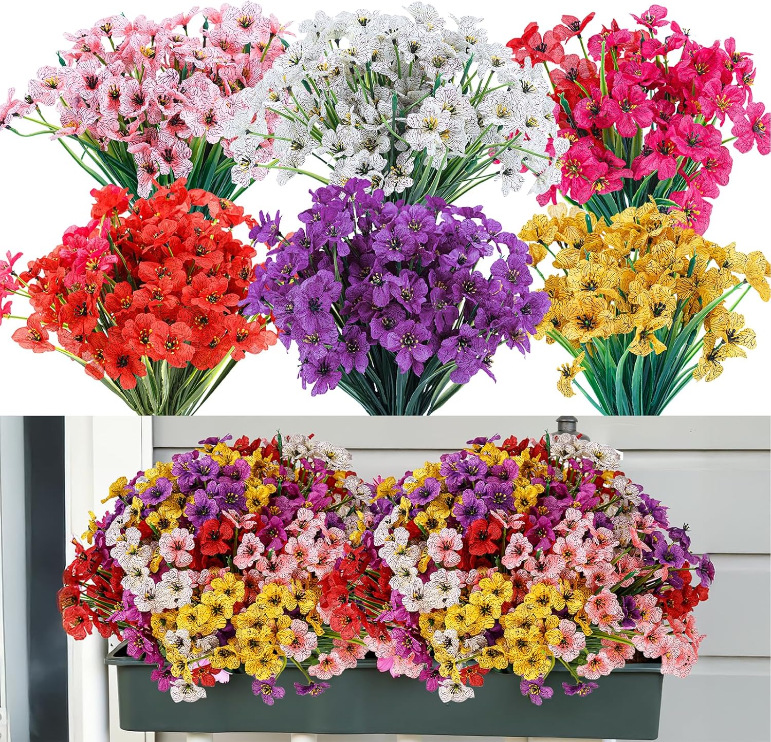 Artificial Flowers Decoration Vibrant Mixed Artificial Flower Bouquets