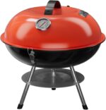 14.5-inch Portable Red Charcoal Kettle Grill - image 9