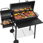 Outdoor Offset Smoker Charcoal Grill
