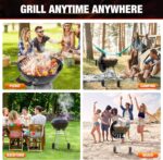 Portable 18-inch Black Kettle Charcoal Grill - image 7