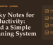 Kavora Mercantile Journal cover: Sticky Notes for Productivity: Build a Simple Planning System