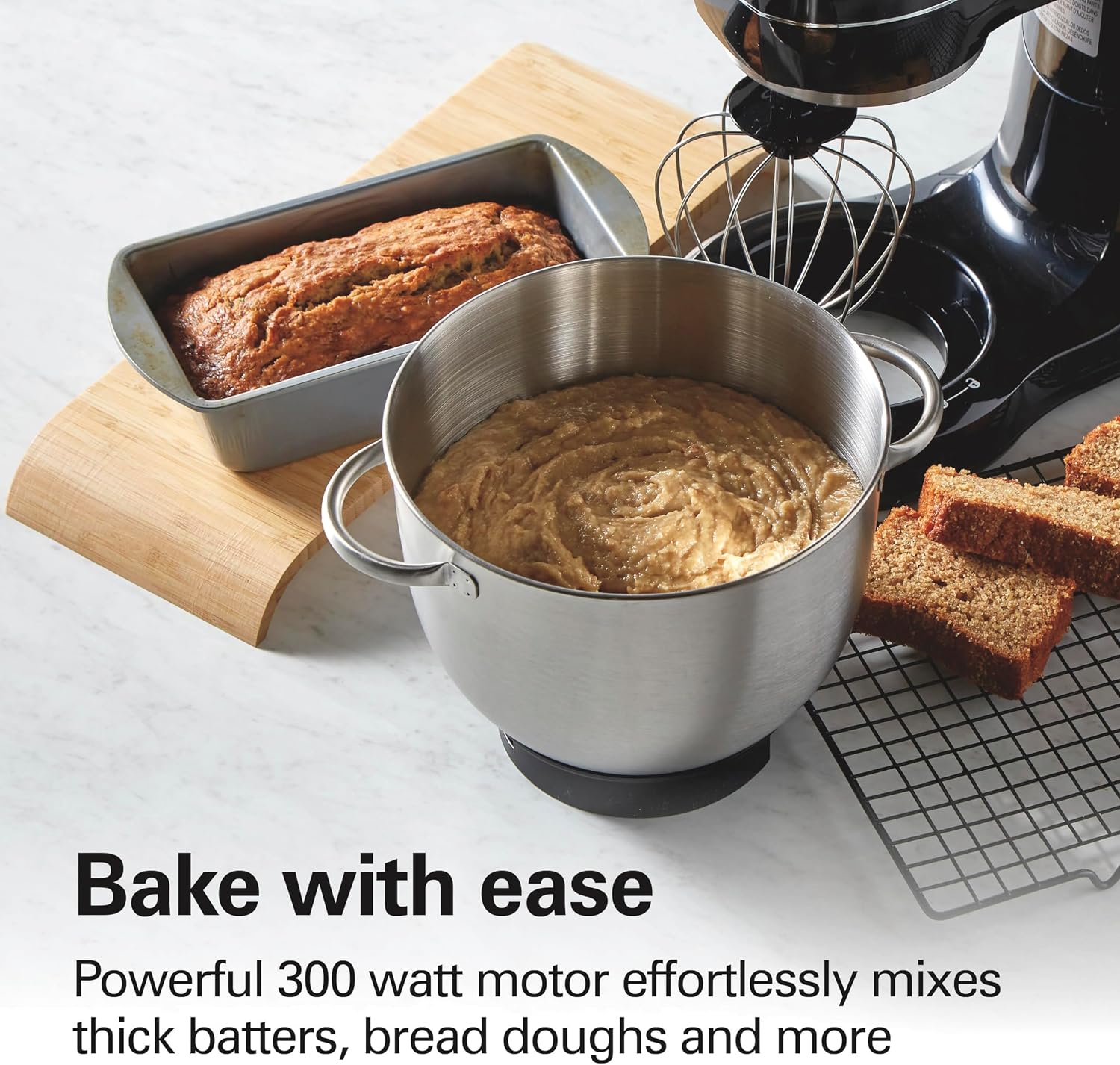 Hamilton Beach Black Stand Mixer - 4 Quart Stainless Steel Bowl — view 2