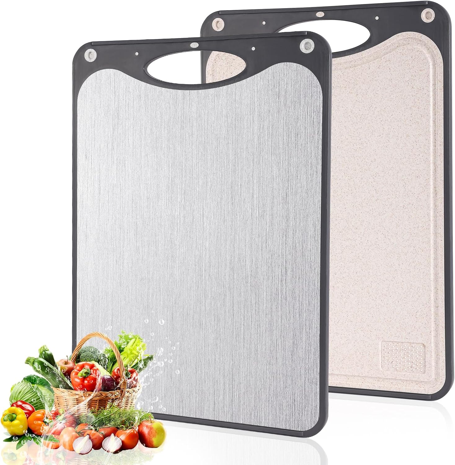 Double-Sided Chopping Boards - Large Double-Sided Chopping Board Set