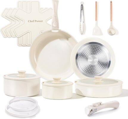 Chef Power 19-Piece Ceramic Nonstick