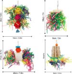 Vibrant Shredder Bird Toys with Loofah & Rattan Balls — view 6