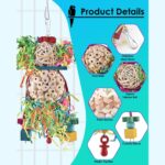 Vibrant Foraging Shredder Bird Toys – Sola & Sepak Takraw Balls — view 3