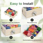 Natural Wood Foraging Bird Toy Box with Chewable Parrot Playthings — view 3