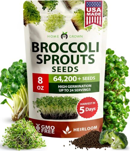 Home Grown Broccoli Sprouting Seeds