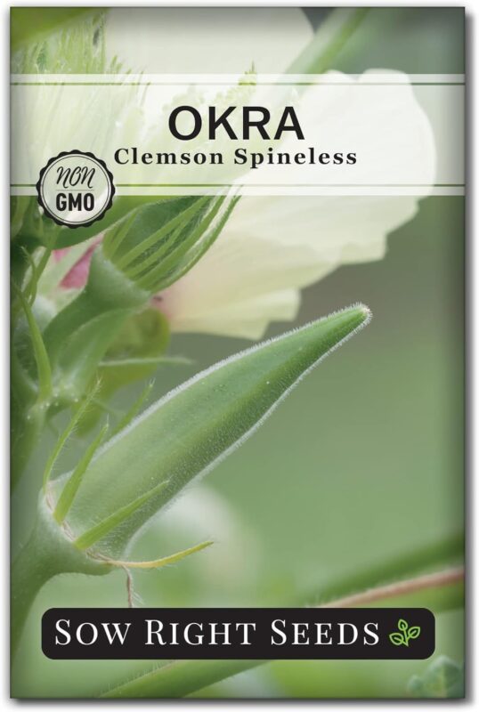 Clemson Spineless Okra Seeds