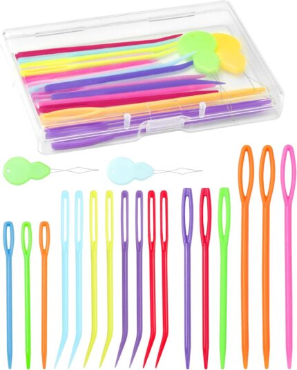 Colorful Large Eye Plastic Darning Needles