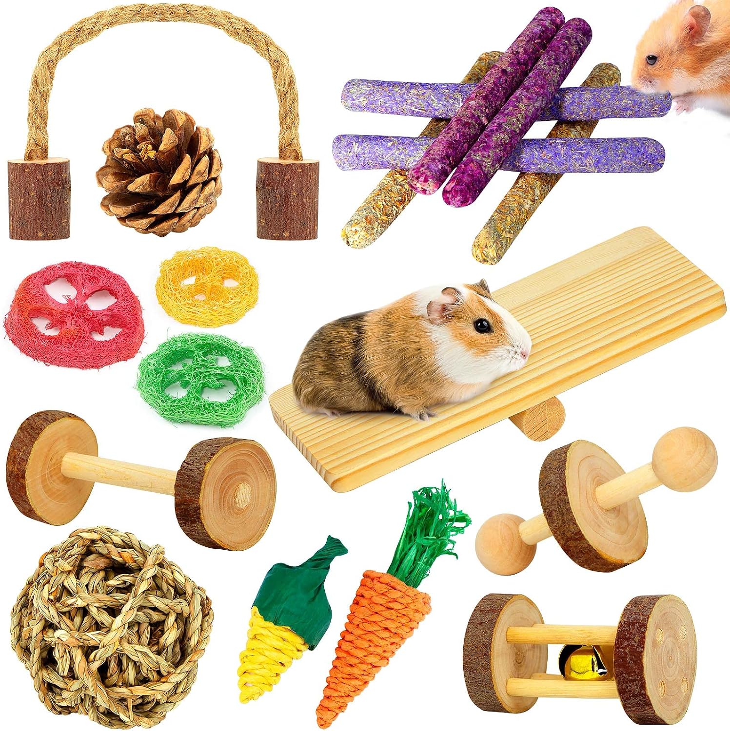 Natural Small Pet Chew & Play Set