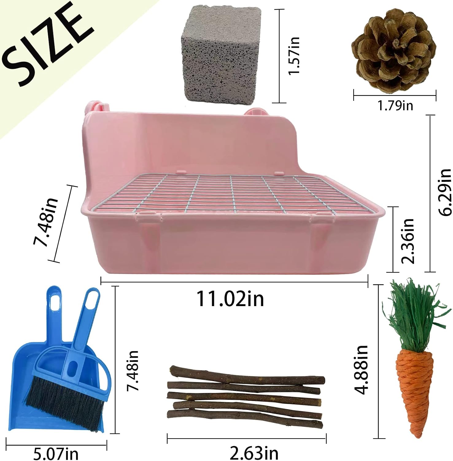 Pink Rabbit Litter Box Starter Kit - Hình 2