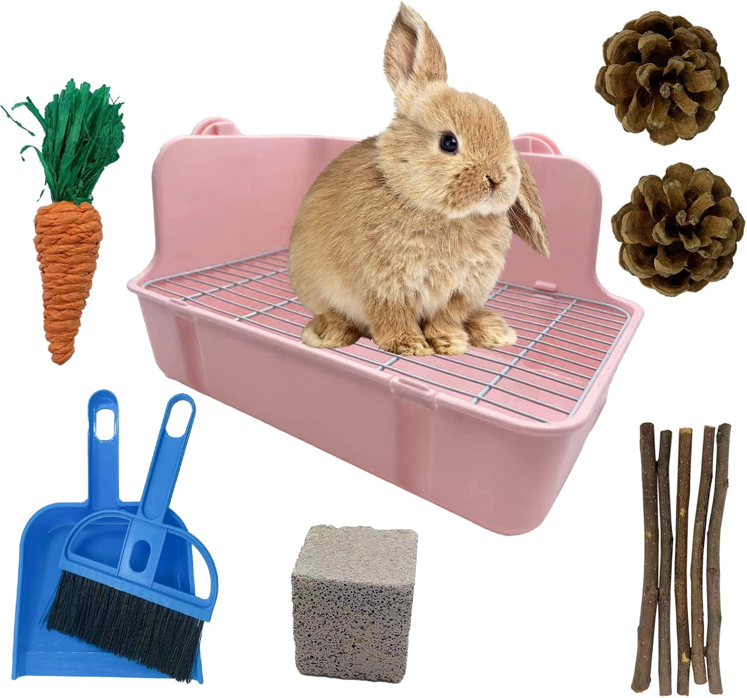Pink Rabbit Litter Box Starter Kit