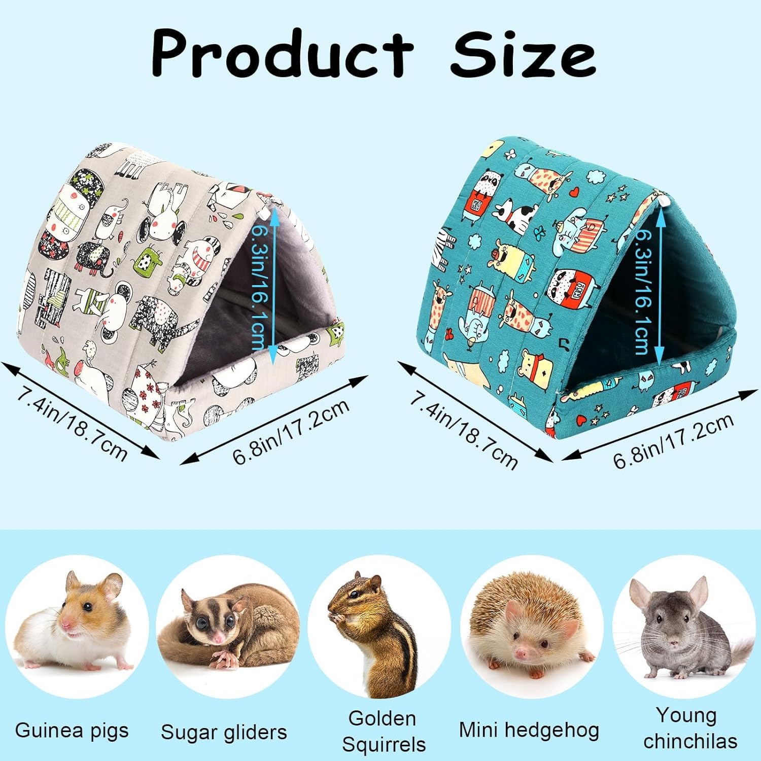 Cozy Hamster Guinea Pig Sleep House - Hình 2