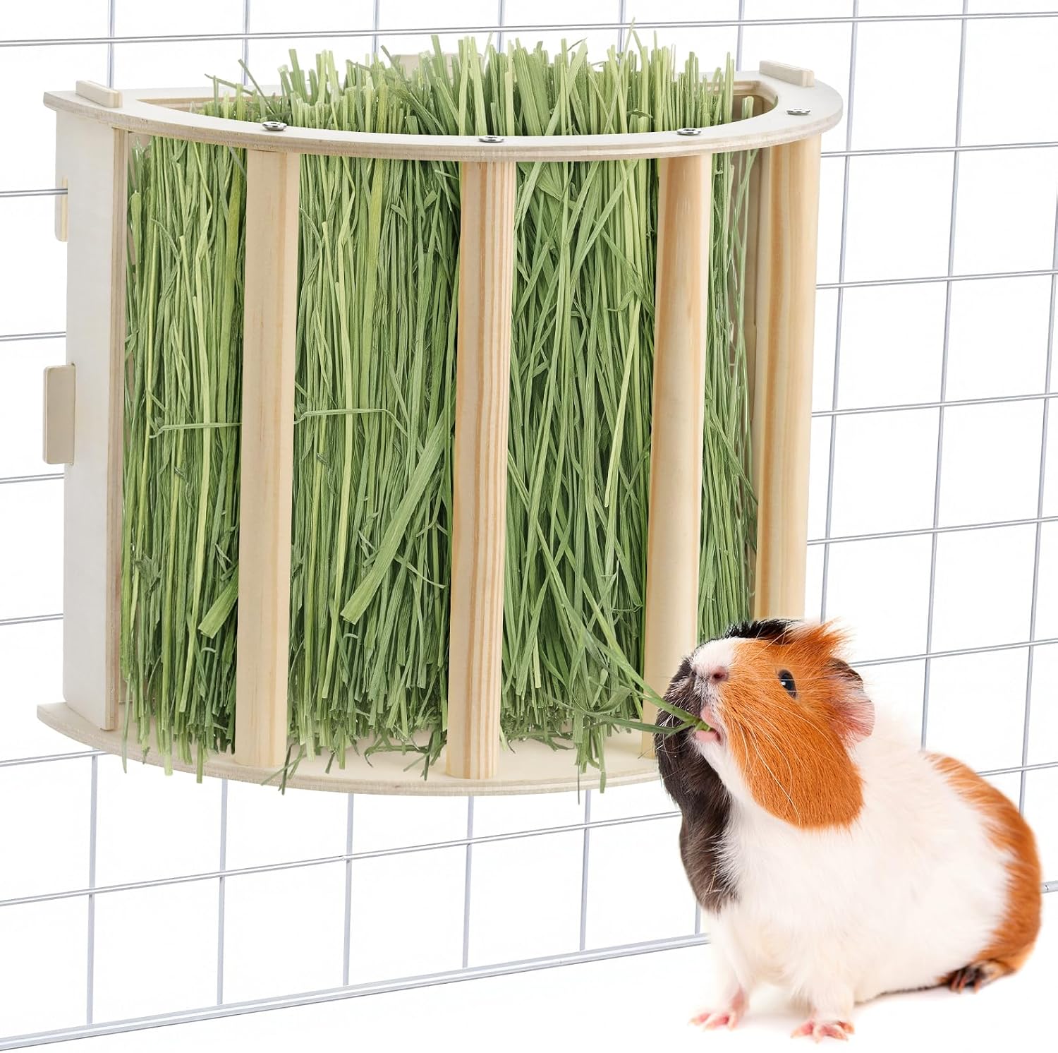 Natural Wood Small Animal Hay Feeder