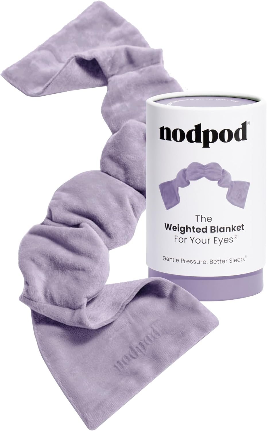 nodpod Patented Gentle Pressure Sleep Mask, Weighted Eye Mask - Patented Light Blocking Design for