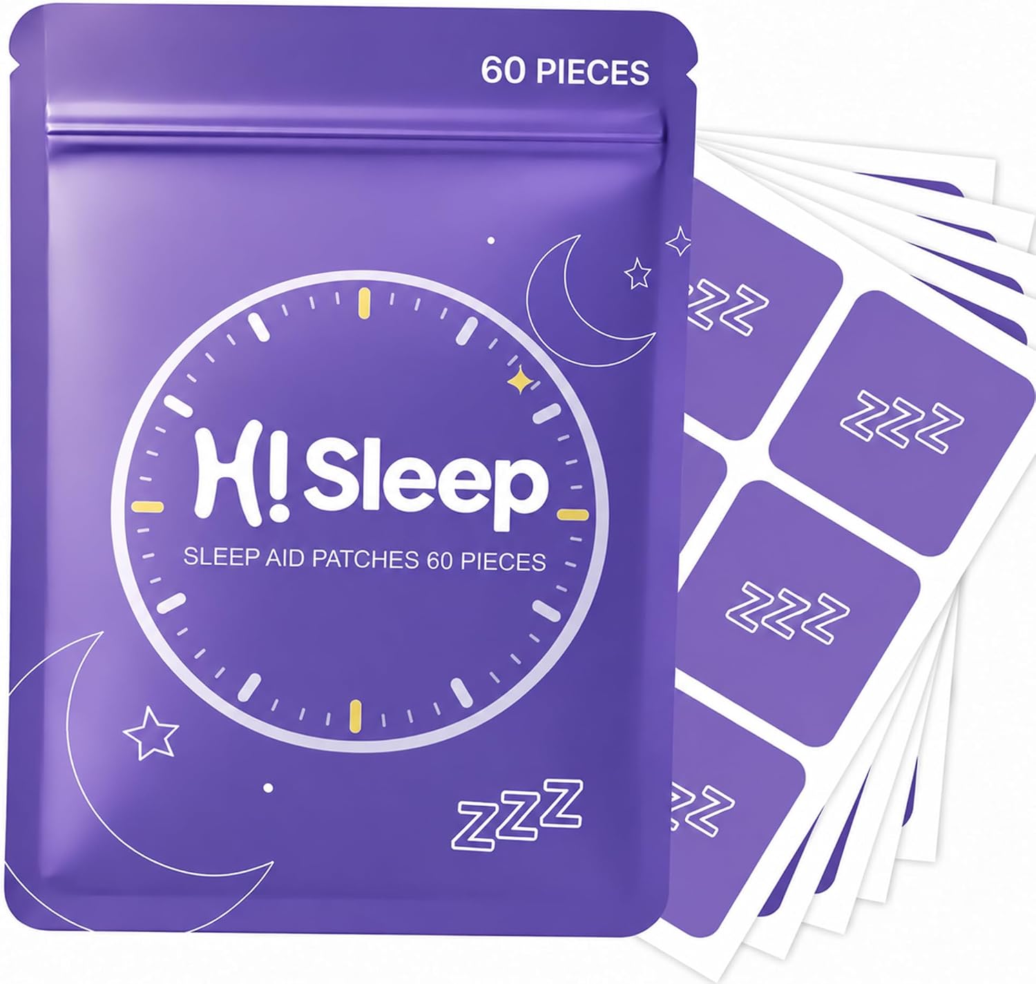 Sleep Patches for Adults with Melatonin & Valerian, 60pcs Nighttime Sleep Aid Support for Men &