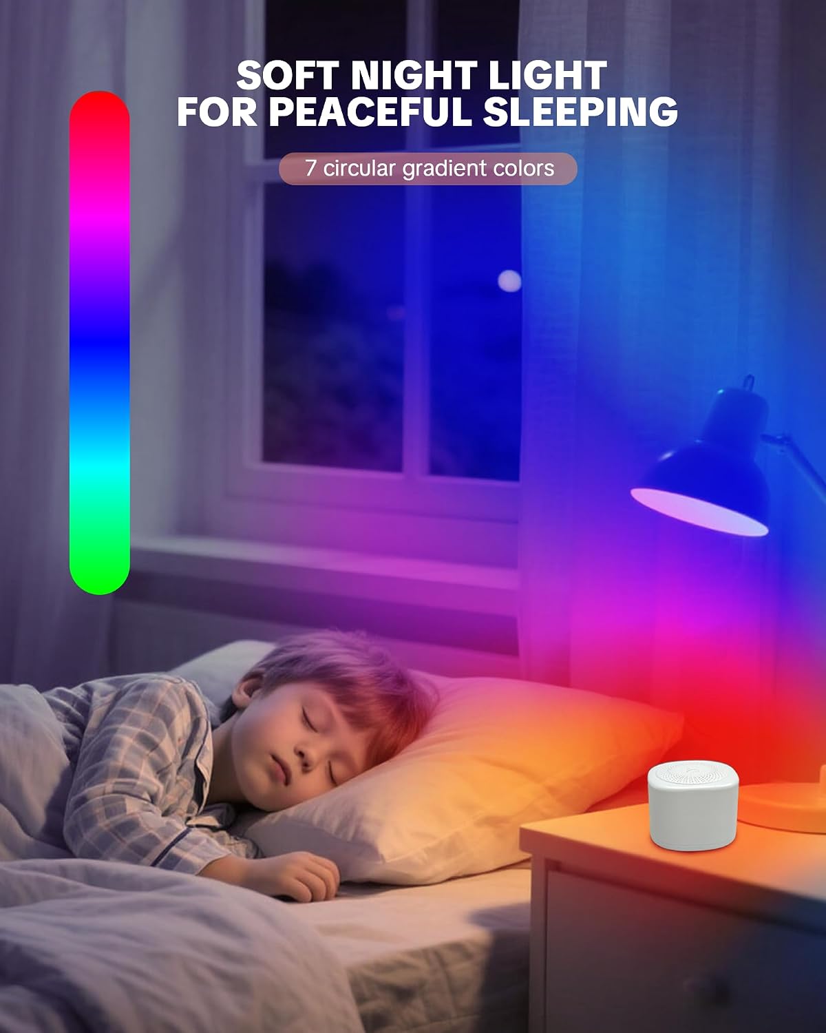 Travel White Noise Sound Machine 20 Sounds, Portable Sound Machine for Adults Sleep, Mini Sleep Aid — view 5