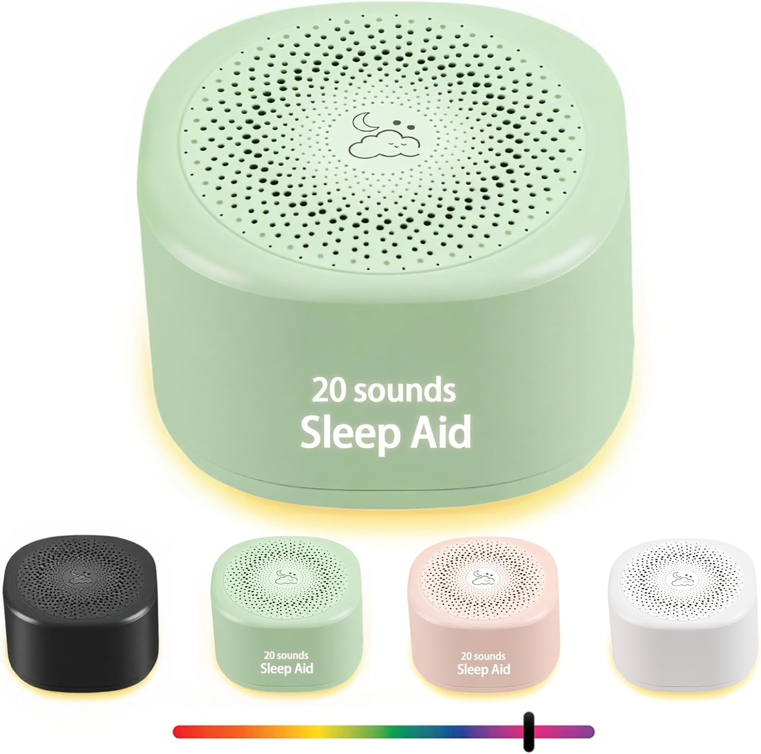 Travel White Noise Sound Machine 20 Sounds, Portable Sound Machine for Adults Sleep, Mini Sleep Aid — view 9