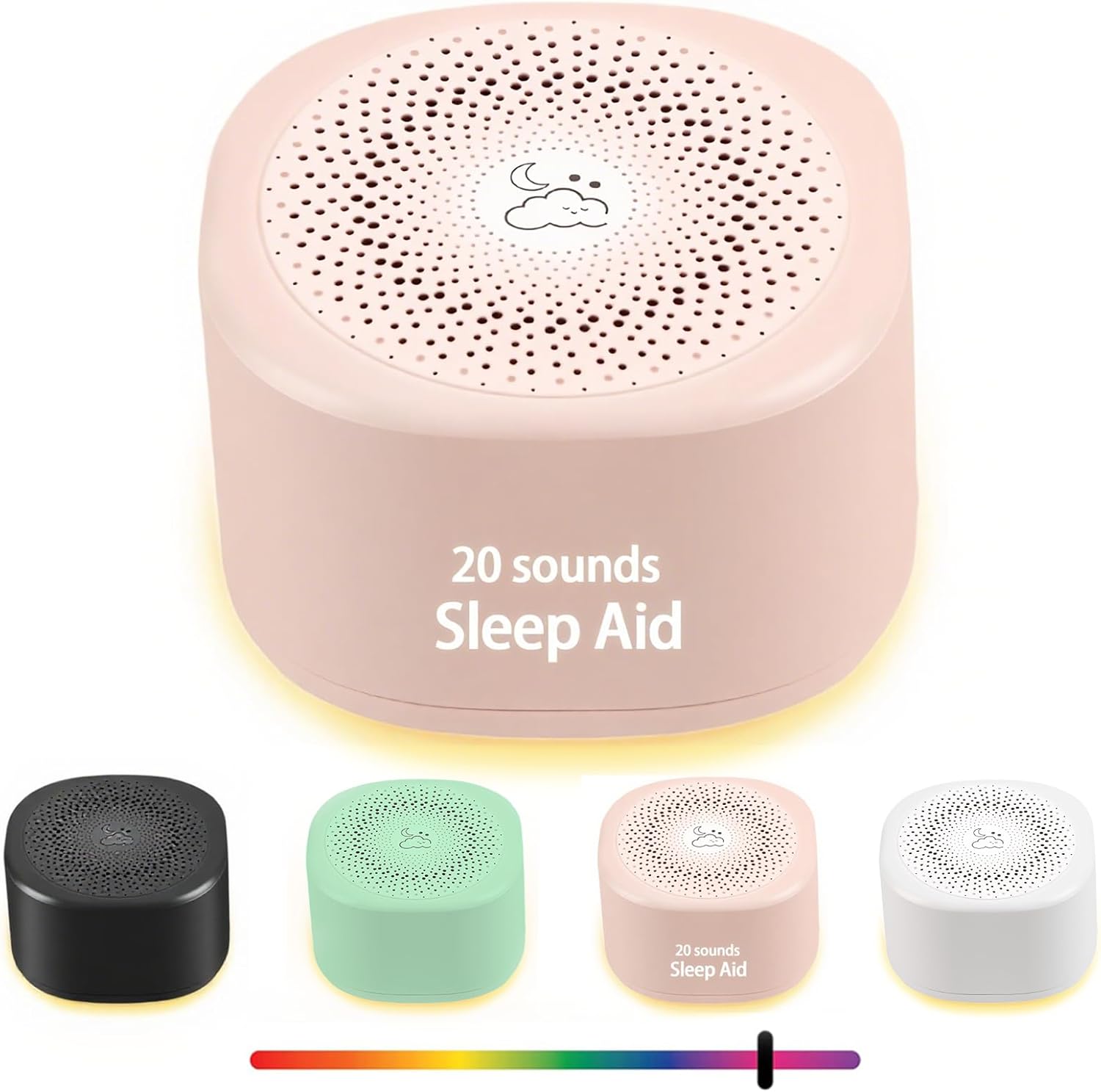 Travel White Noise Sound Machine 20 Sounds, Portable Sound Machine for Adults Sleep, Mini Sleep Aid — view 8