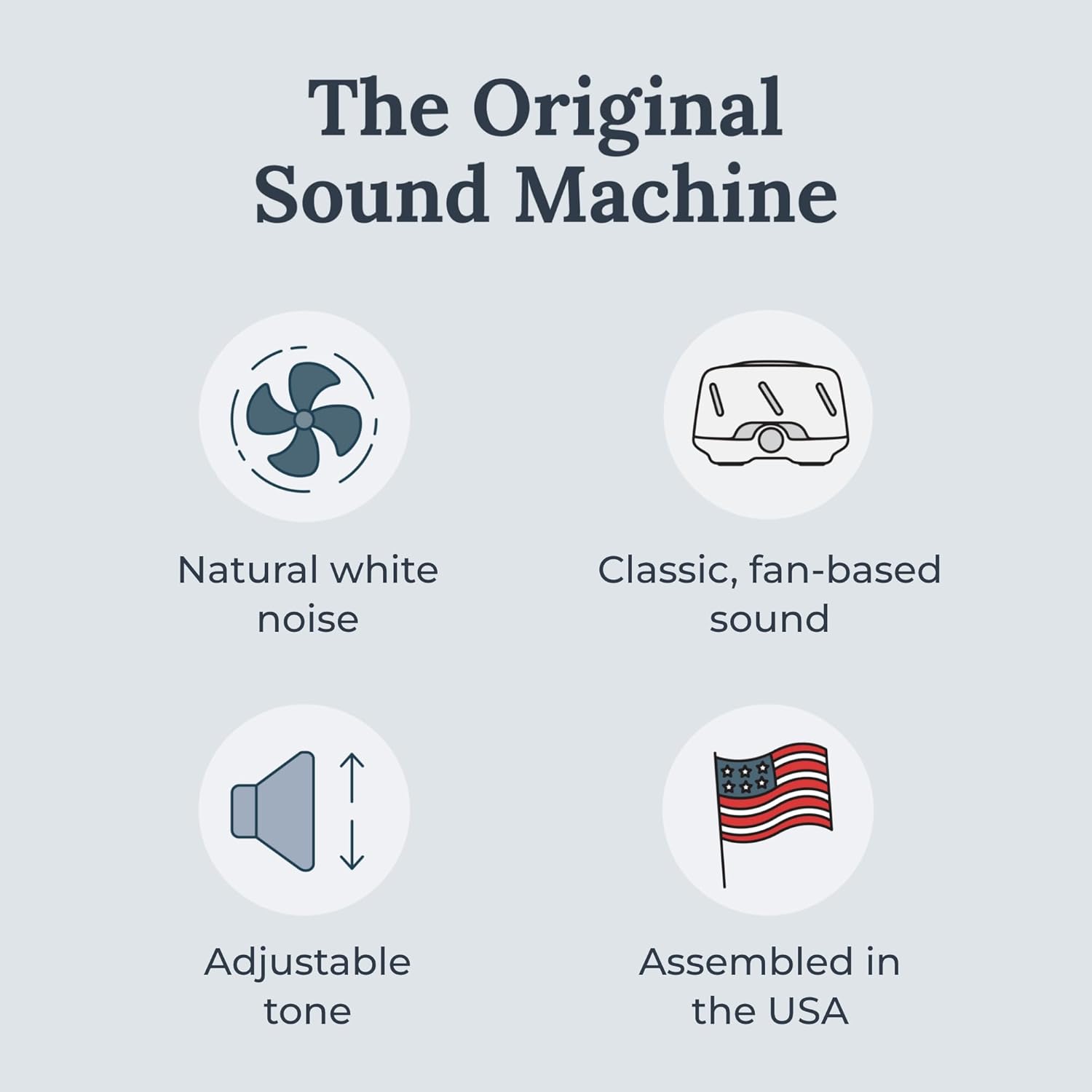 Yogasleep Dohm Uno White Noise Sound Machine, Real Fan Inside for Non-Looping White Noise, Sleep — view 2