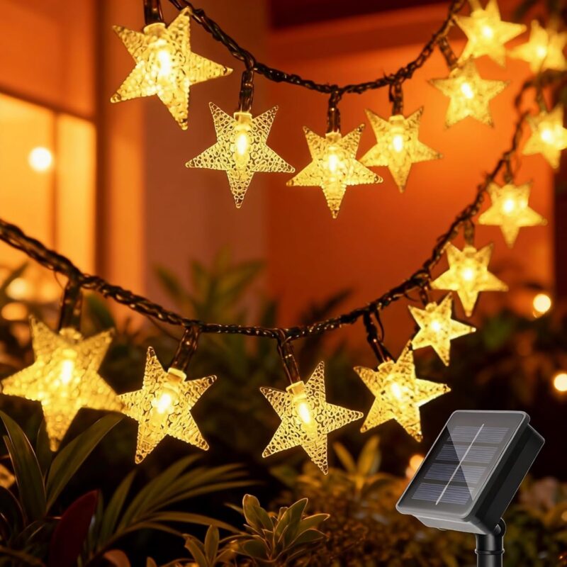 Solar Powered Star Fairy Lights