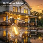 200FT Dimmable S14 LED Outdoor String Lights - Hình 3