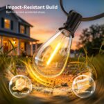 200FT Dimmable S14 LED Outdoor String Lights - Hình 4