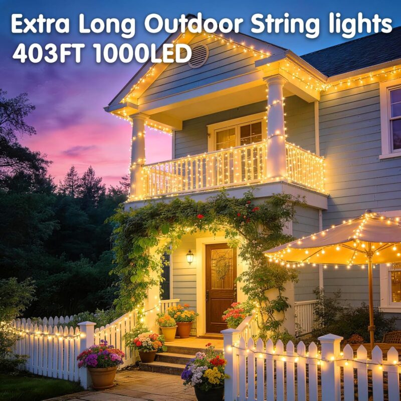 Extra Long Outdoor String Lights - Hình 2