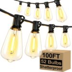 Shatterproof ST38 LED Outdoor String Lights