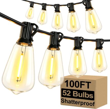 Shatterproof ST38 LED Outdoor String Lights