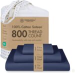 Threadmill White 800 TC Cotton Sateen Sheet Set - Hình 19