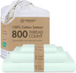 Threadmill White 800 TC Cotton Sateen Sheet Set - Hình 35