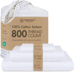 Threadmill White 800 TC Cotton Sateen Sheet Set - Hình 36