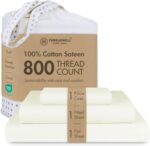 Threadmill White 800 TC Cotton Sateen Sheet Set - Hình 38