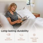 Threadmill White 800 TC Cotton Sateen Sheet Set - Hình 4